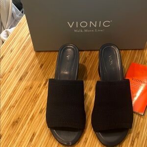 Vionic Women's Navy Slide Sandals